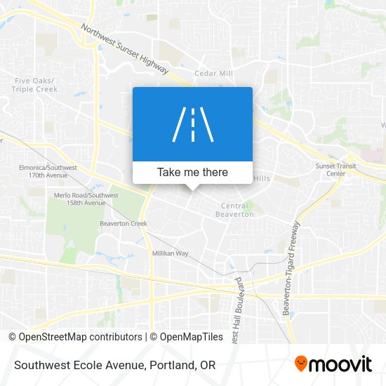 Southwest Ecole Avenue map
