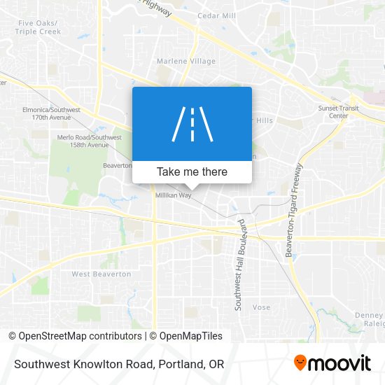 Southwest Knowlton Road map