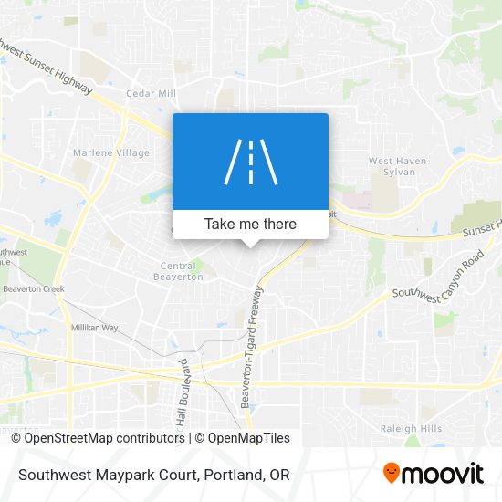 Mapa de Southwest Maypark Court