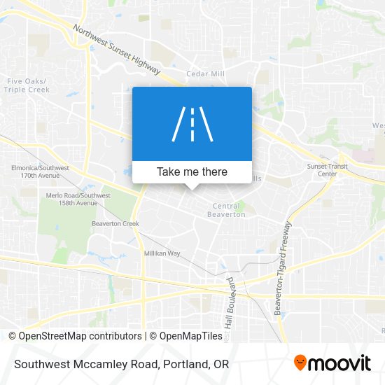 Mapa de Southwest Mccamley Road