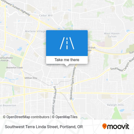 Southwest Terra Linda Street map