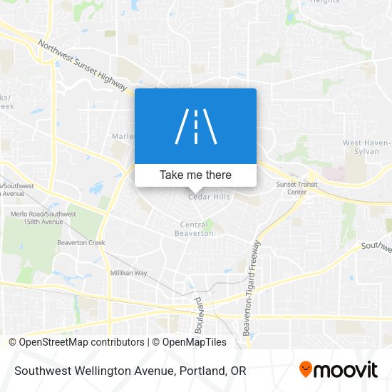 Mapa de Southwest Wellington Avenue