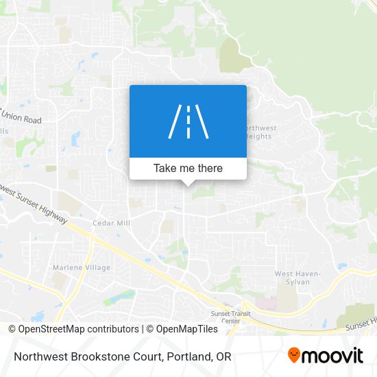 Northwest Brookstone Court map