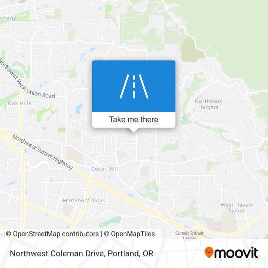 Northwest Coleman Drive map