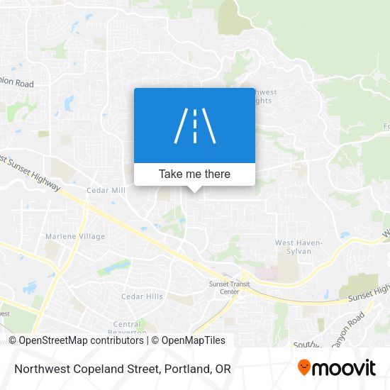 Northwest Copeland Street map
