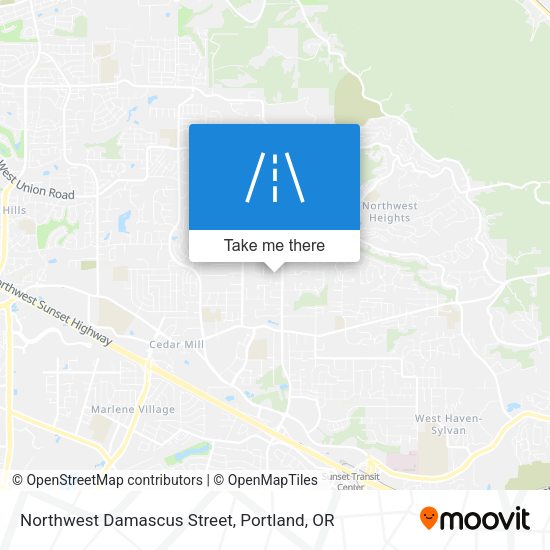 Mapa de Northwest Damascus Street