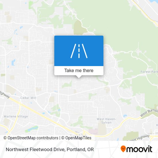 Mapa de Northwest Fleetwood Drive