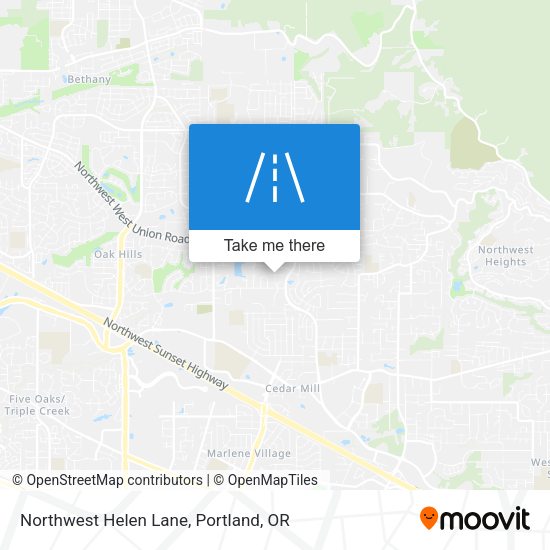 Northwest Helen Lane map