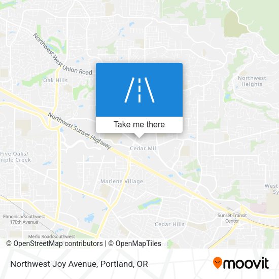 Mapa de Northwest Joy Avenue