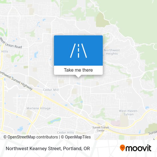 Northwest Kearney Street map