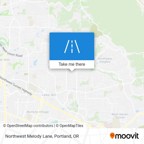 Northwest Melody Lane map