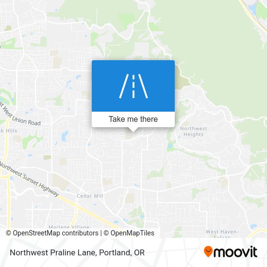 Northwest Praline Lane map