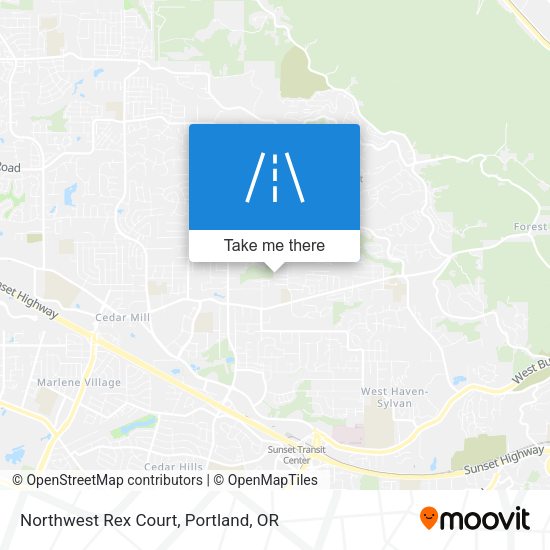 Mapa de Northwest Rex Court