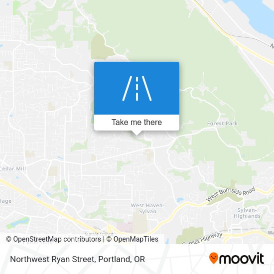Northwest Ryan Street map