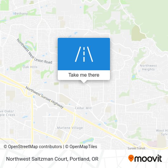 Northwest Saltzman Court map