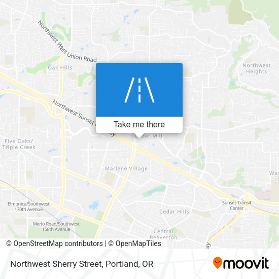 Northwest Sherry Street map