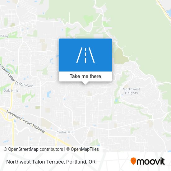 Northwest Talon Terrace map