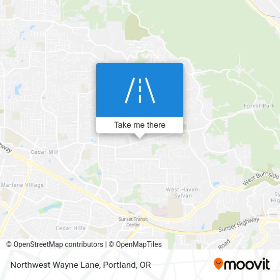Mapa de Northwest Wayne Lane
