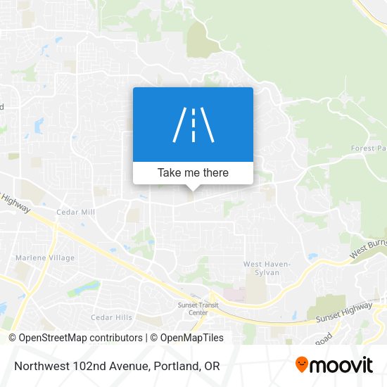 Northwest 102nd Avenue map