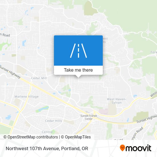 Mapa de Northwest 107th Avenue