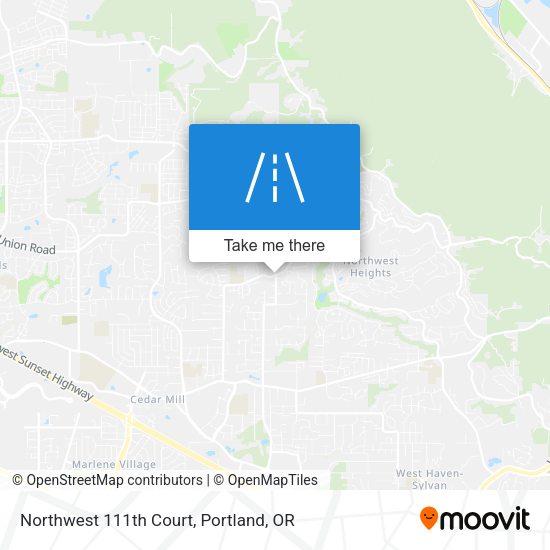 Northwest 111th Court map