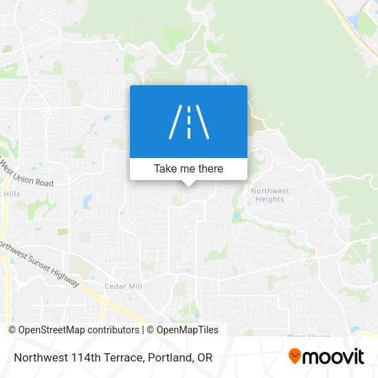 Mapa de Northwest 114th Terrace