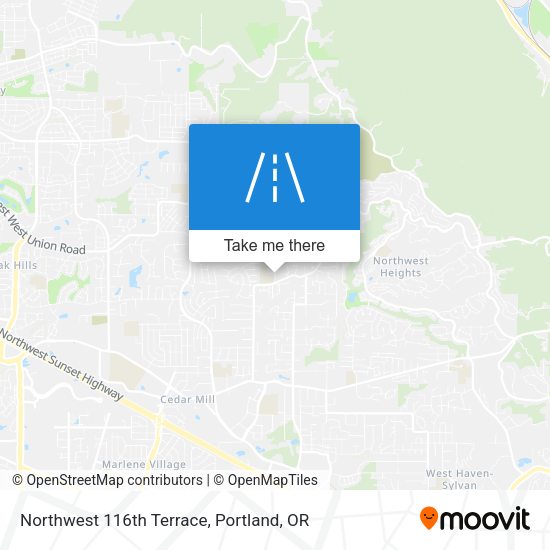 Northwest 116th Terrace map