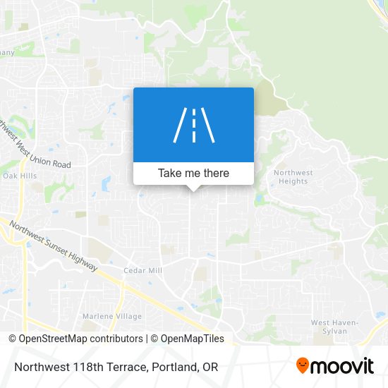 Northwest 118th Terrace map