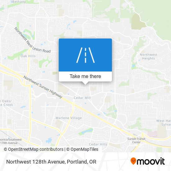 Northwest 128th Avenue map