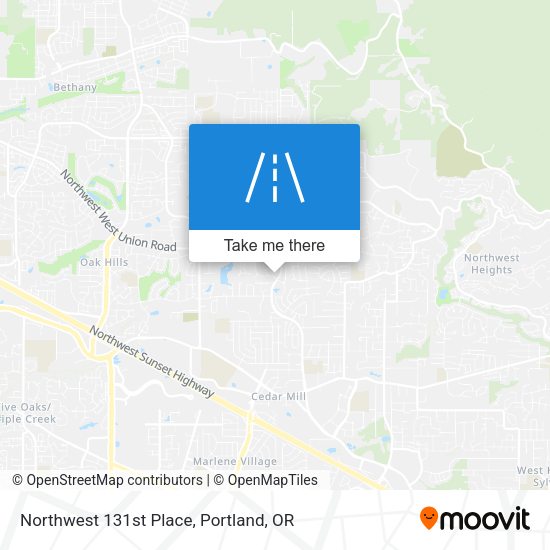 Northwest 131st Place map