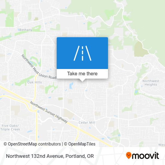 Northwest 132nd Avenue map