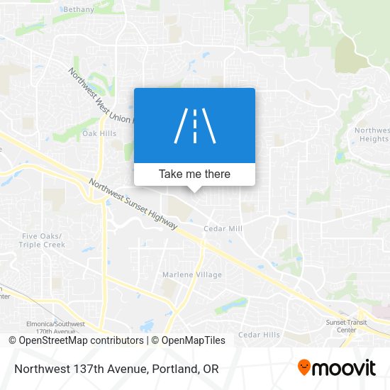 Northwest 137th Avenue map