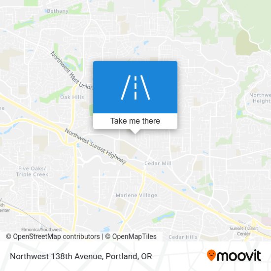 Mapa de Northwest 138th Avenue
