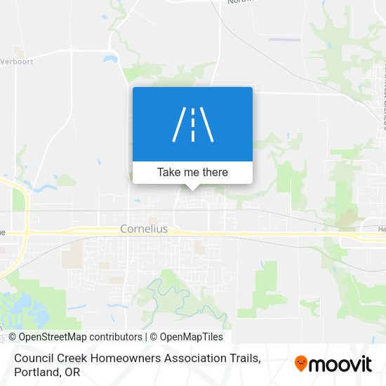 Mapa de Council Creek Homeowners Association Trails