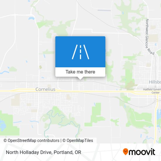 North Holladay Drive map