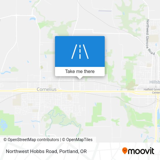 Northwest Hobbs Road map