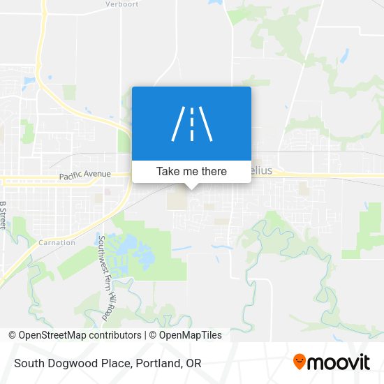 South Dogwood Place map
