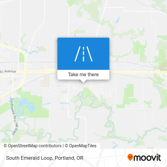 South Emerald Loop map