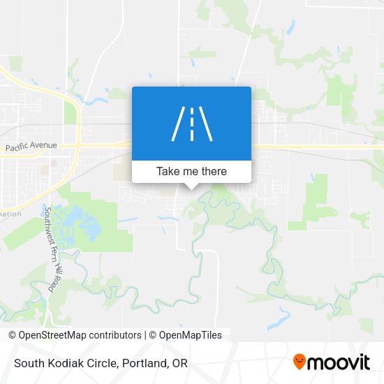 South Kodiak Circle map