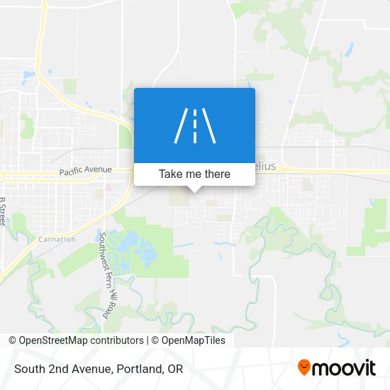 South 2nd Avenue map