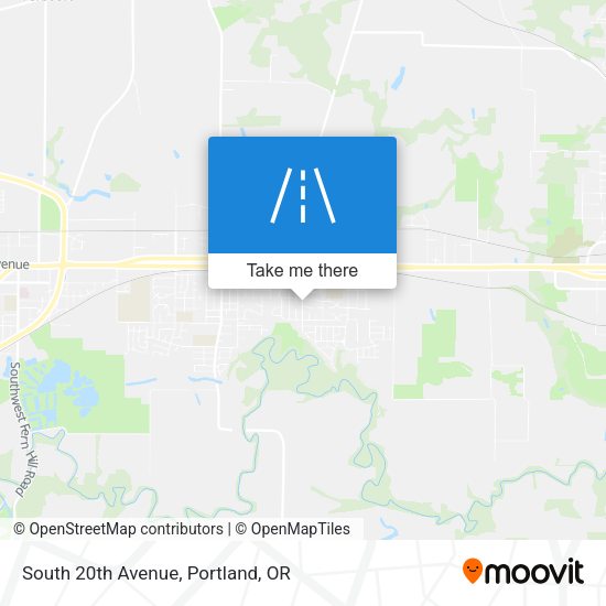 Mapa de South 20th Avenue
