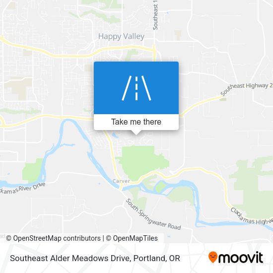 Southeast Alder Meadows Drive map