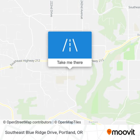 Southeast Blue Ridge Drive map