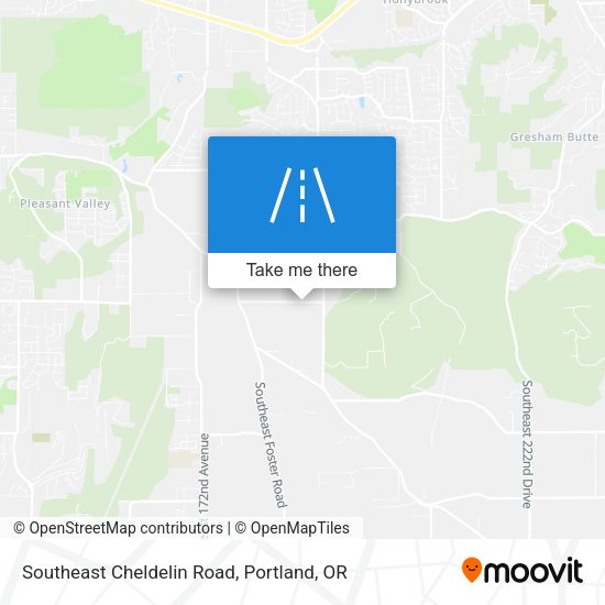 Southeast Cheldelin Road map