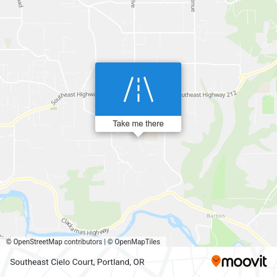 Southeast Cielo Court map
