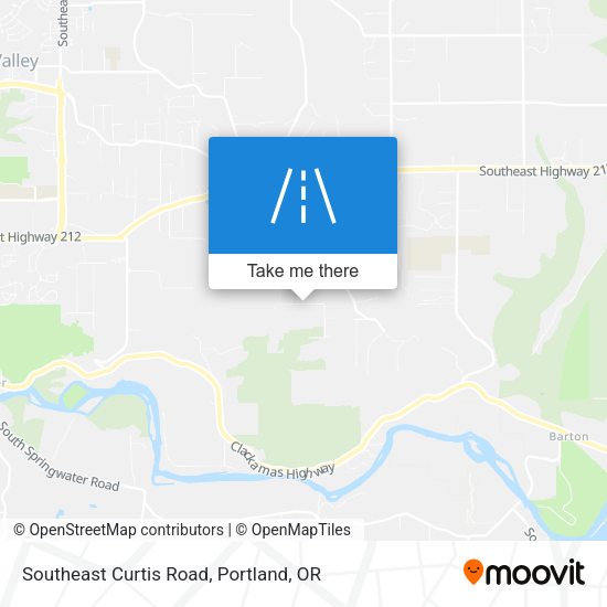 Southeast Curtis Road map