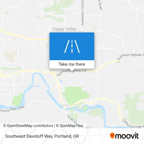 Southeast Davidoff Way map