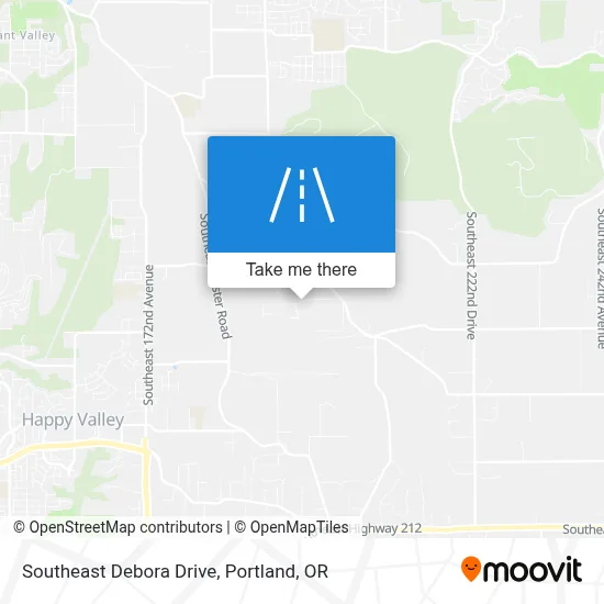 Southeast Debora Drive map