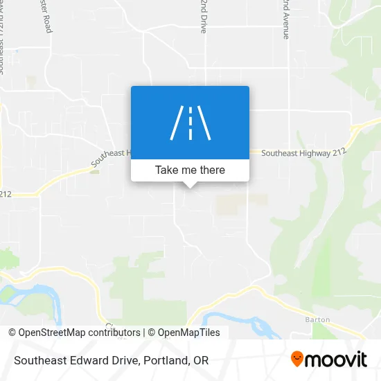 Southeast Edward Drive map