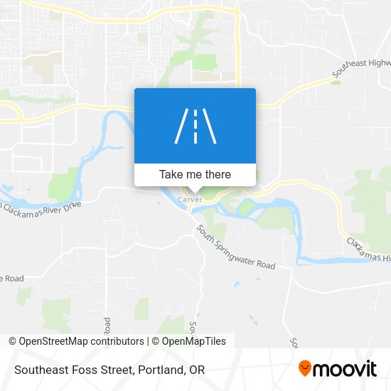 Southeast Foss Street map